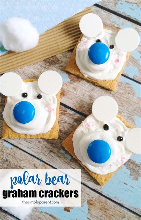 Easy Polar Bear Graham Cracker Squares • The Simple Parent in 2023 ...