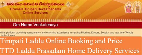 Tirupati Laddu Online Booking, Price & TTD Laddu Prasadam Home Delivery ...