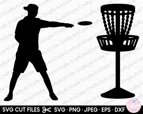 Disc Golf Silhouette, Disc Golfer Silhouette, Disc Golf Svg, Disc Golf ...