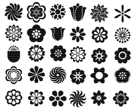 Flower SVG Bundle Flower Cut File Flower Clipart Flower Svg - Etsy