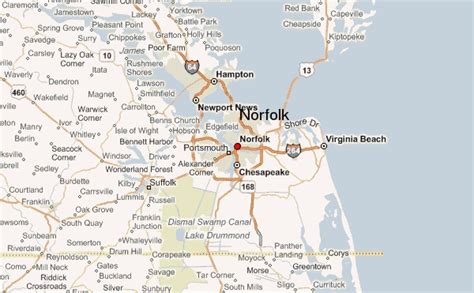 Map of Norfolk Virginia - TravelsMaps.Com