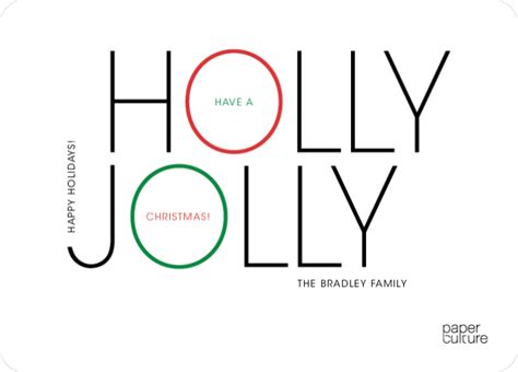 Holly Jolly Christmas Cards | Paper Culture