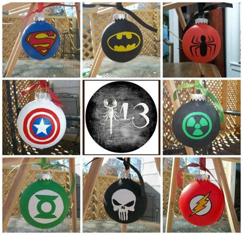 Superhero Ornament Set Christmas Ornaments Tree Decor | Etsy | Superhero ornaments, Christmas ...