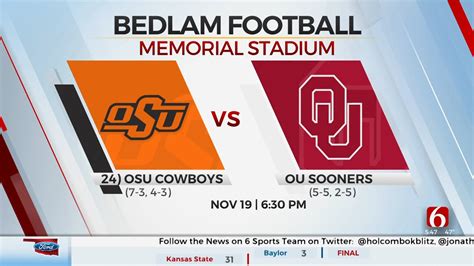 Bedlam Football Kickoff Announced By Big 12 Conference