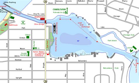 Round Lake Map Charlevoix County Michigan Fishing Michigan Interactive™