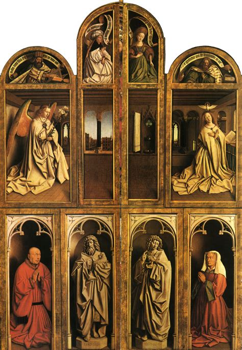 1432 Jan van Eyck - The Ghent Altarpiece (opened...