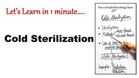 Cold Sterilization I Let's learn in 1 minute I #Shorts - YouTube