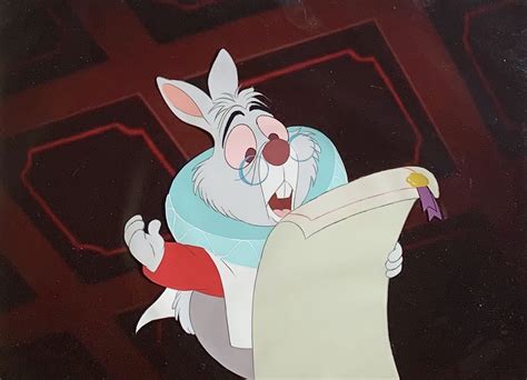 Animation Collection: Original Production Animation Cel of The White Rabbit from "Alice In ...