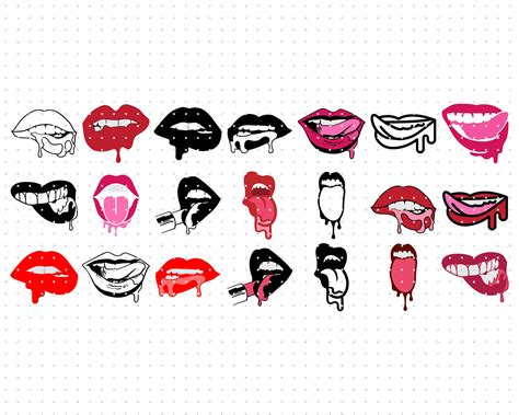 Lip Stencil, Stencils, Doodle Tattoo, Tattoo Drawings, Mouth Clipart, Dripping Paint Art, Gothic ...