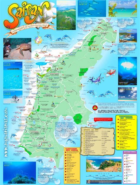 Saipan tourist map - Ontheworldmap.com