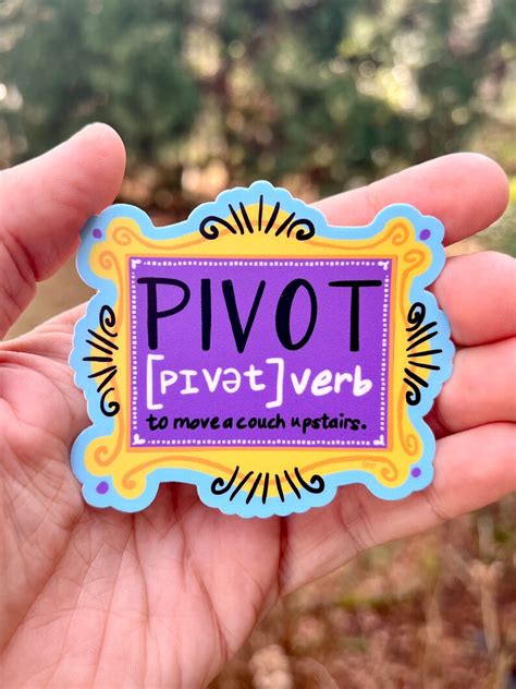 Pivot friends Sticker | Etsy