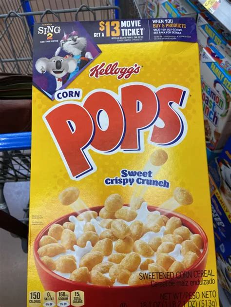 Kellogg's Sweet Crispy Crunch Corn Pops Cereal