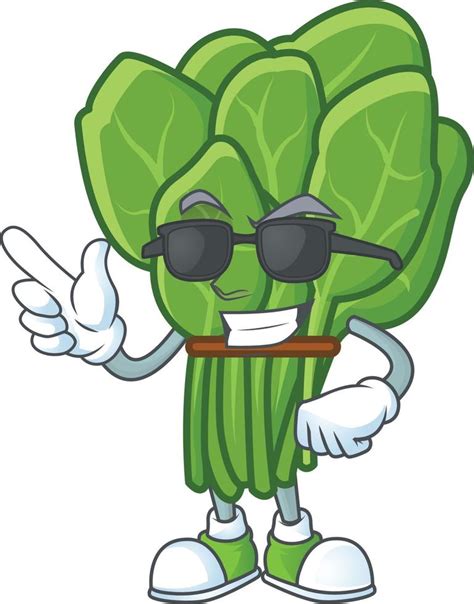 Spinach cartoon character style 19829931 Vector Art at Vecteezy