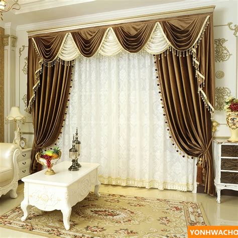 Custom curtains high grade luxury simple modern thick Italian velvet ...