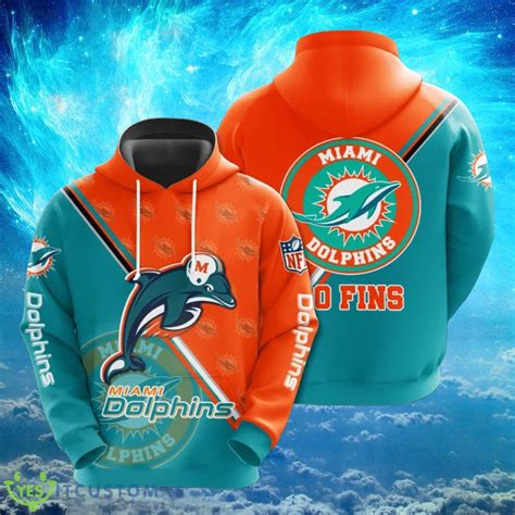 NFL Miami Dolphins Big Seal Motifs Hoodies Print Full - YesItCustom