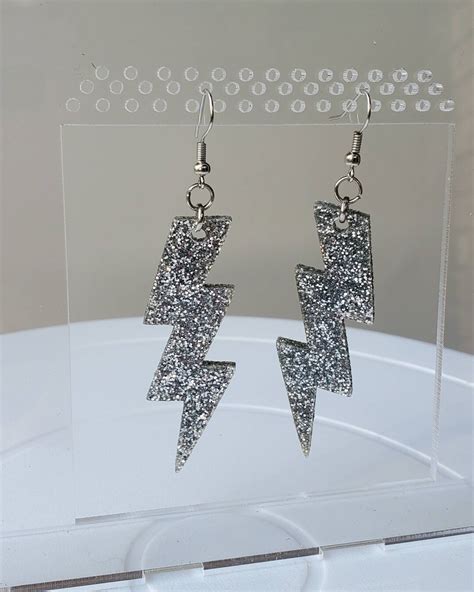 Lightning Bolt Earrings, Lightning Earrings, Statement Earrings ...