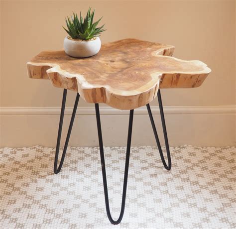 Wood Table Tree | Wood Slice Coffee Table - Za Za Homes