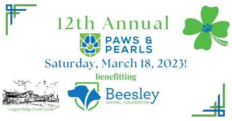 12th Annual Paws & Pearls Benefitting Beesley Animal Foundation, Copper ...