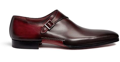 Lyst - Saks Fifth Avenue Leather Monk-Strap Shoes in Brown for Men