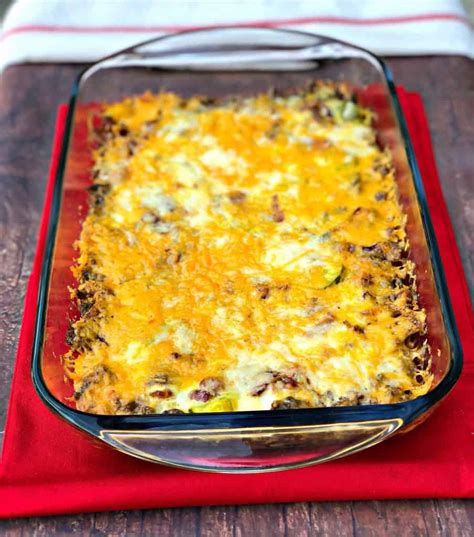 Easy Keto Low-Carb Bacon Cheeseburger Casserole with {VIDEO}