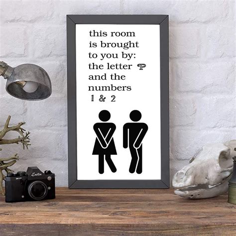 20 Funny Bathroom Signs For Sale | Crafty Blog Stalker in 2021 | Bathroom signs, Bathroom humor ...