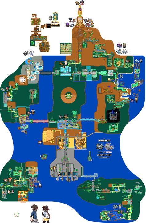 Pokemon Unova Region Map (Black and White 2) by Euanverse on DeviantArt