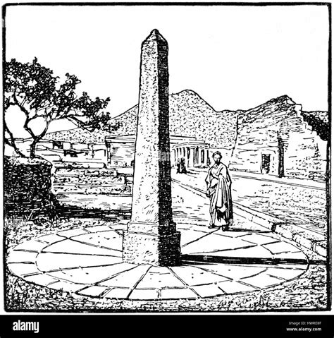 Ancient stele used a gnomon ( gnomon is the part of a sundial that ...