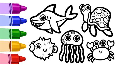 Top more than 152 draw aquatic animals latest - lsk.edu.vn