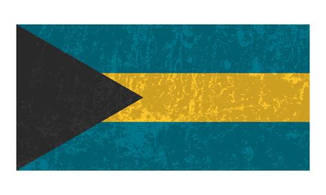 Bahamas grunge flag, official colors and proportion. Vector ...