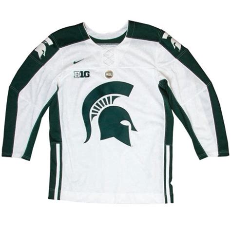 Michigan State Spartans Twill Hockey Jersey – White | Michigan state ...