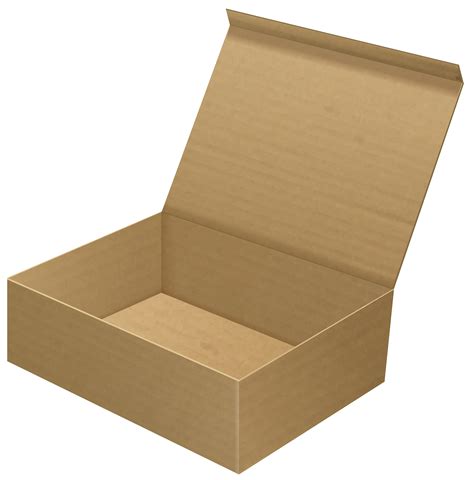 Open Cardboard Box Clip Art PNG Image - Best WEB Clipart