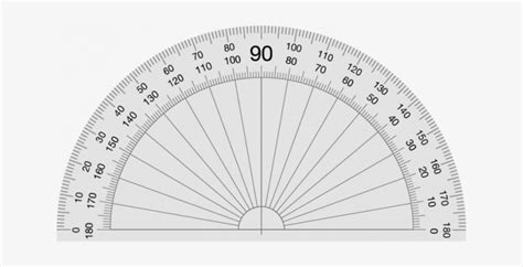 Protractor Printable 180 Degrees Allowed Then Muboo - 180 Degree Protractor Png Transparent PNG ...