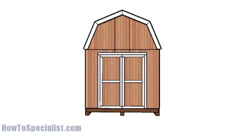 10x10 Barn Shed Roof with Loft Plans | HowToSpecialist - How to Build ...