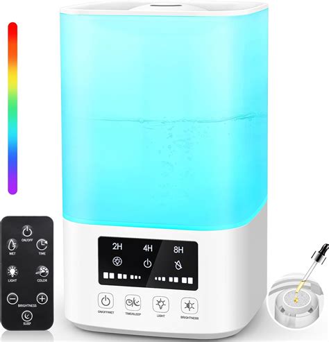 Amazon.com: Humidifiers for Bedroom, Cool Mist Humidifiers for Large Room, 3L Top Fill ...