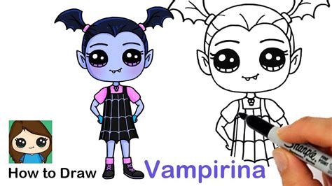 How to Draw a Vampire Girl | Vampirina - YouTube | Cute drawings, Cute ...