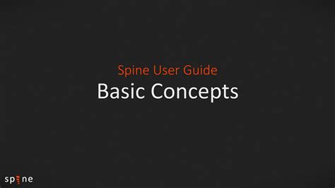 Spine User Guide - Basic Concepts - YouTube