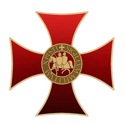 templar cross pin badge-in Pins & Badges from Home & Garden on ...