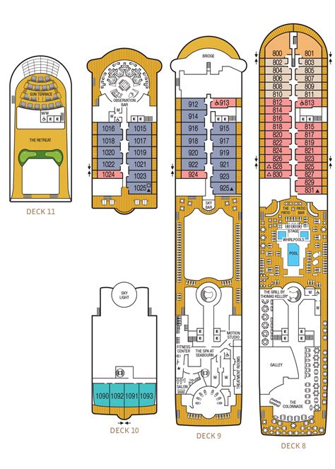 Seabourn Odyssey Deck Plans | CruiseInd