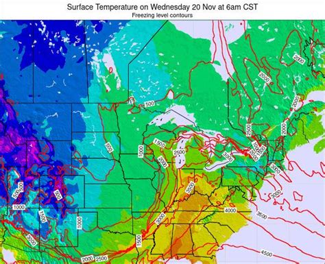 Minnesota Surface Temperature on Friday 12 Mar at 6am CST