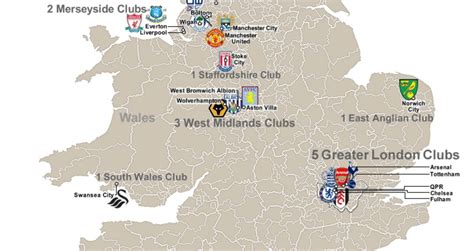 premier league teams map Efl stadiums - ascensionday2022