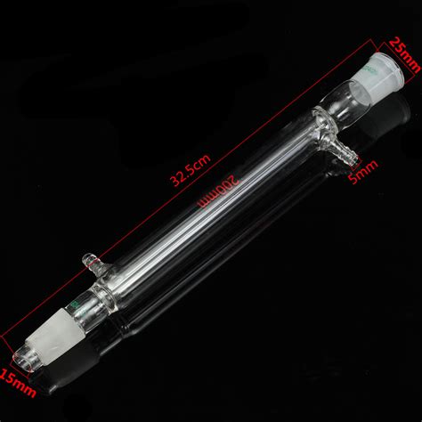 New 200mm 24/29 Glass Straight Liebig Condenser Lab West Condenser ...