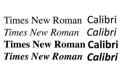 Times New Roman Font 12