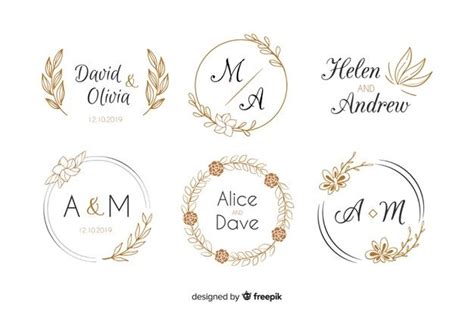 Premium Vector | Wedding monogram logos template collection | Monograma ...