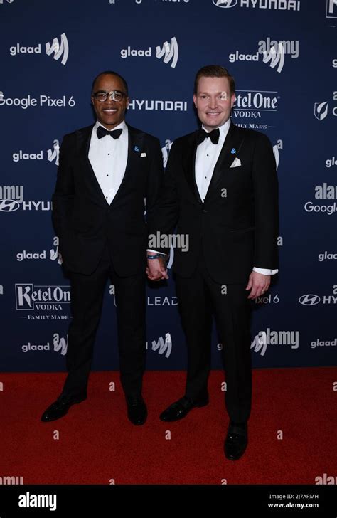 Jonathan Capehart and Nick Schmit attends 33rd Annual GLAAD Media ...