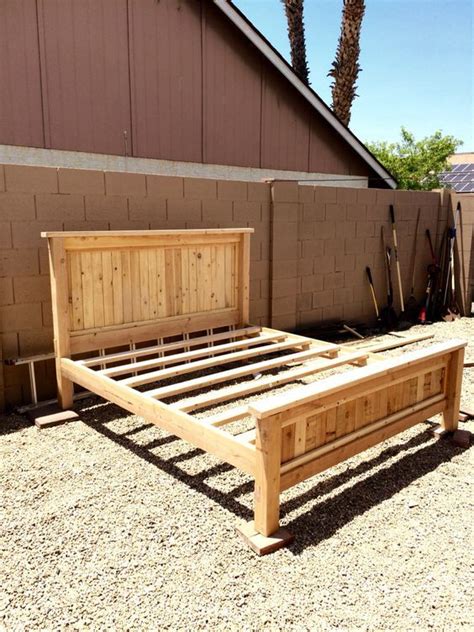 $80 DIY king size platform bed frame | Diy platform bed plans, Bed ...