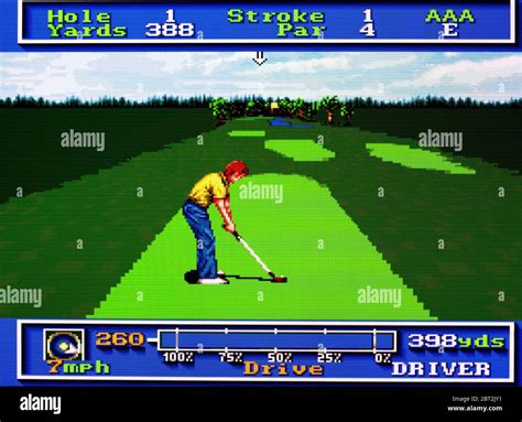 PGA Tour Golf - SNES Super Nintendo - Editorial use only Stock Photo - Alamy