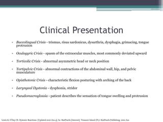 Acute Dystonia | PPT