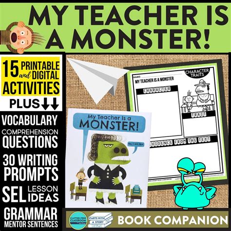 MY TEACHER IS A MONSTER activities and lesson plan ideas – Clutter Free Classroom Store