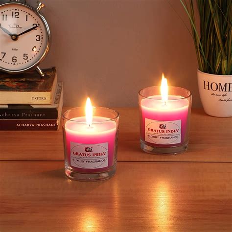 Buy Scented Candles Luxury perfumed Candles Pack of 2 Scented Candle for Bedroom & Home Spa ...