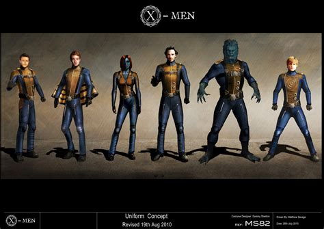 X-MEN: FIRST CLASS Concept Art With Alternate Uniforms | The Fandom's ...